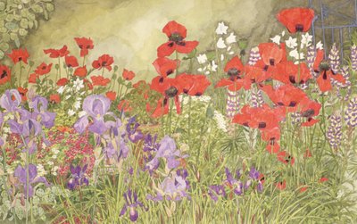 Poppies and Irises by Linda Benton